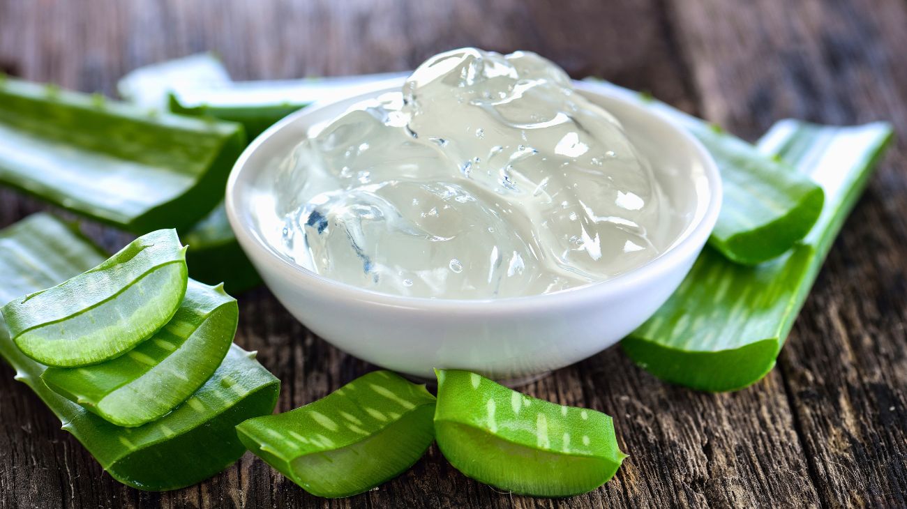 Maschera di aloe vera