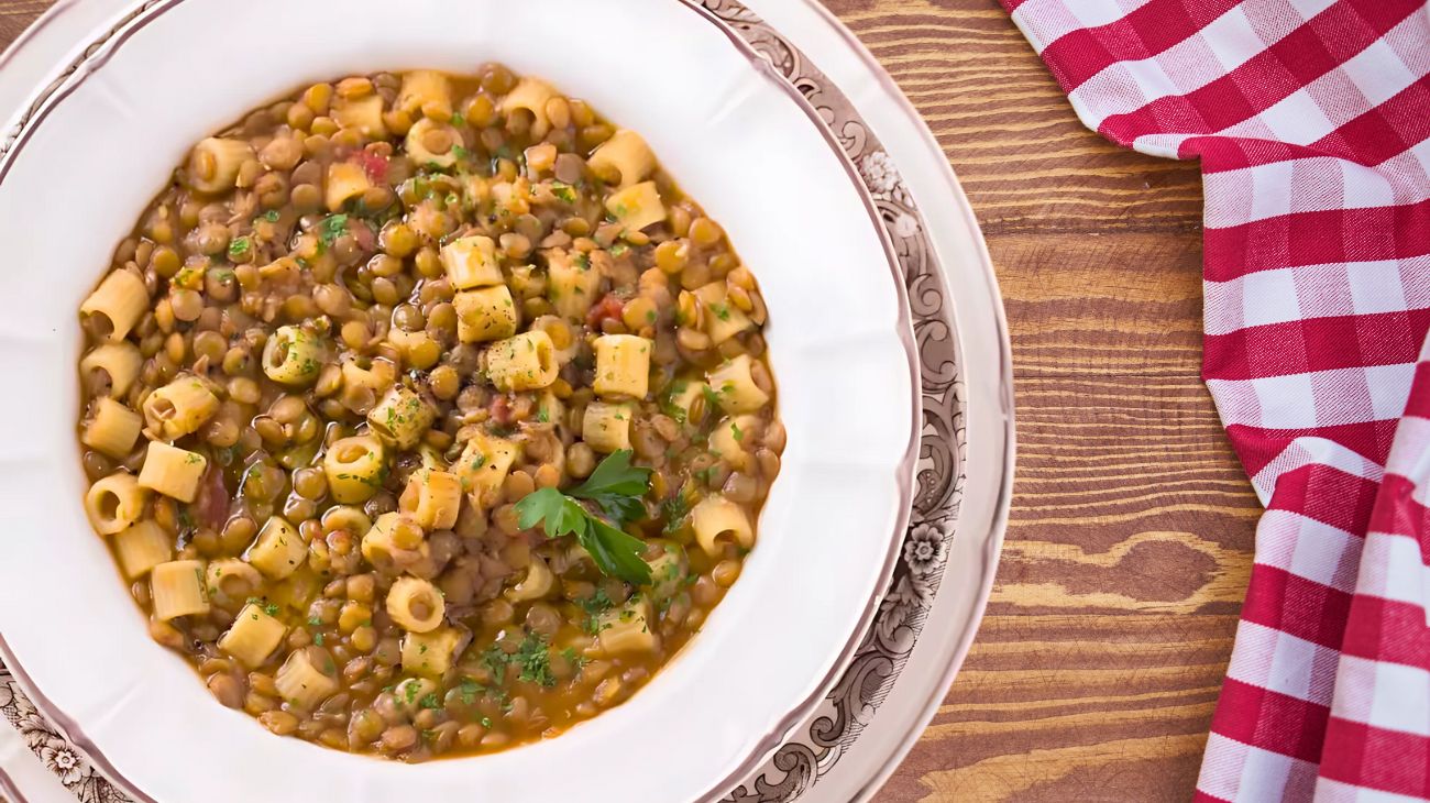 Pasta e lenticchie