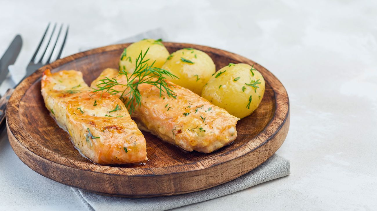 Salmone e patate