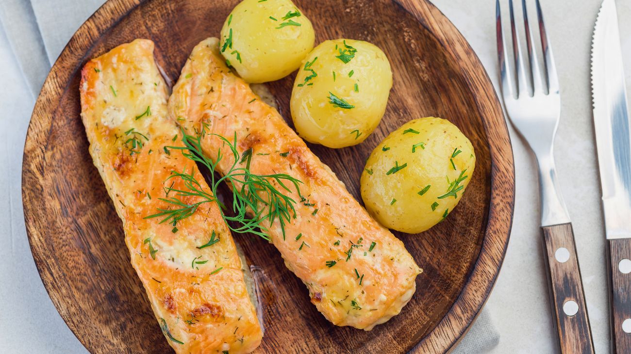 Salmone e patate