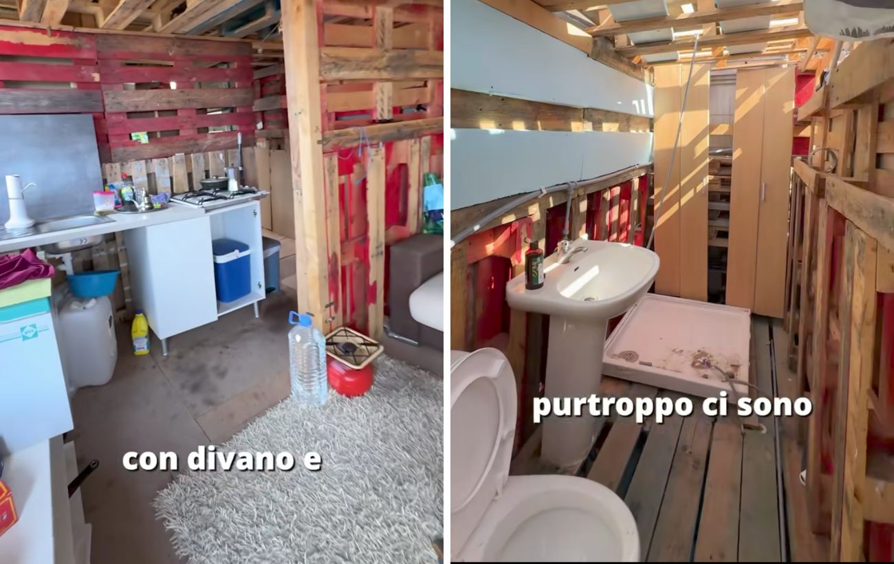 L'interno di una delle favelas di Tenerife