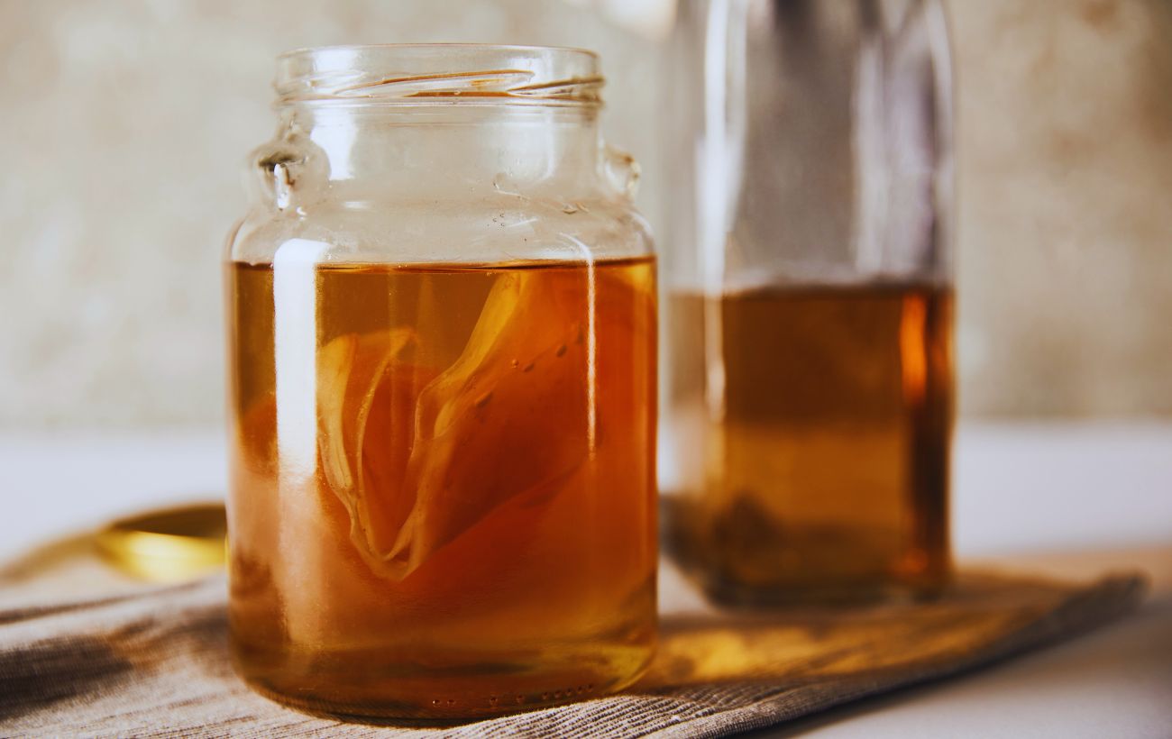 La Kombucha durante la fase di preparazione