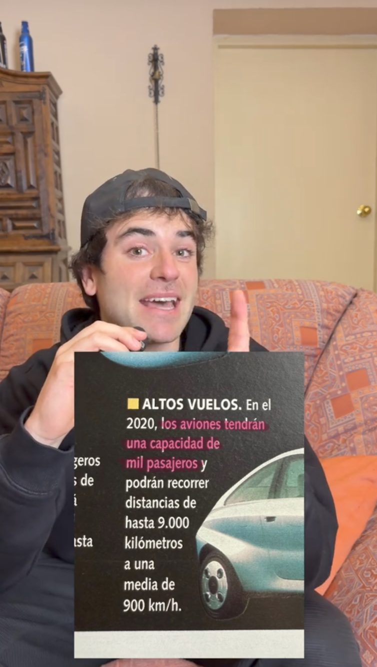Una delle previsioni sbagliate formulate nell'anno 2000 è che gli aerei potessero accogliere fino a 1000 passeggeri e volare a 900 km/h