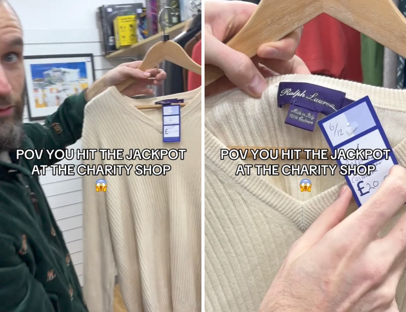 Anche un maglione di seconda mano con la 'Purple Label' ha un valore commerciale altissimo, specialmente se tenuto in buone condizioni.