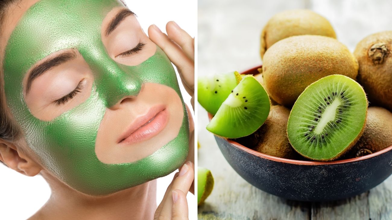 Maschera viso al kiwi
