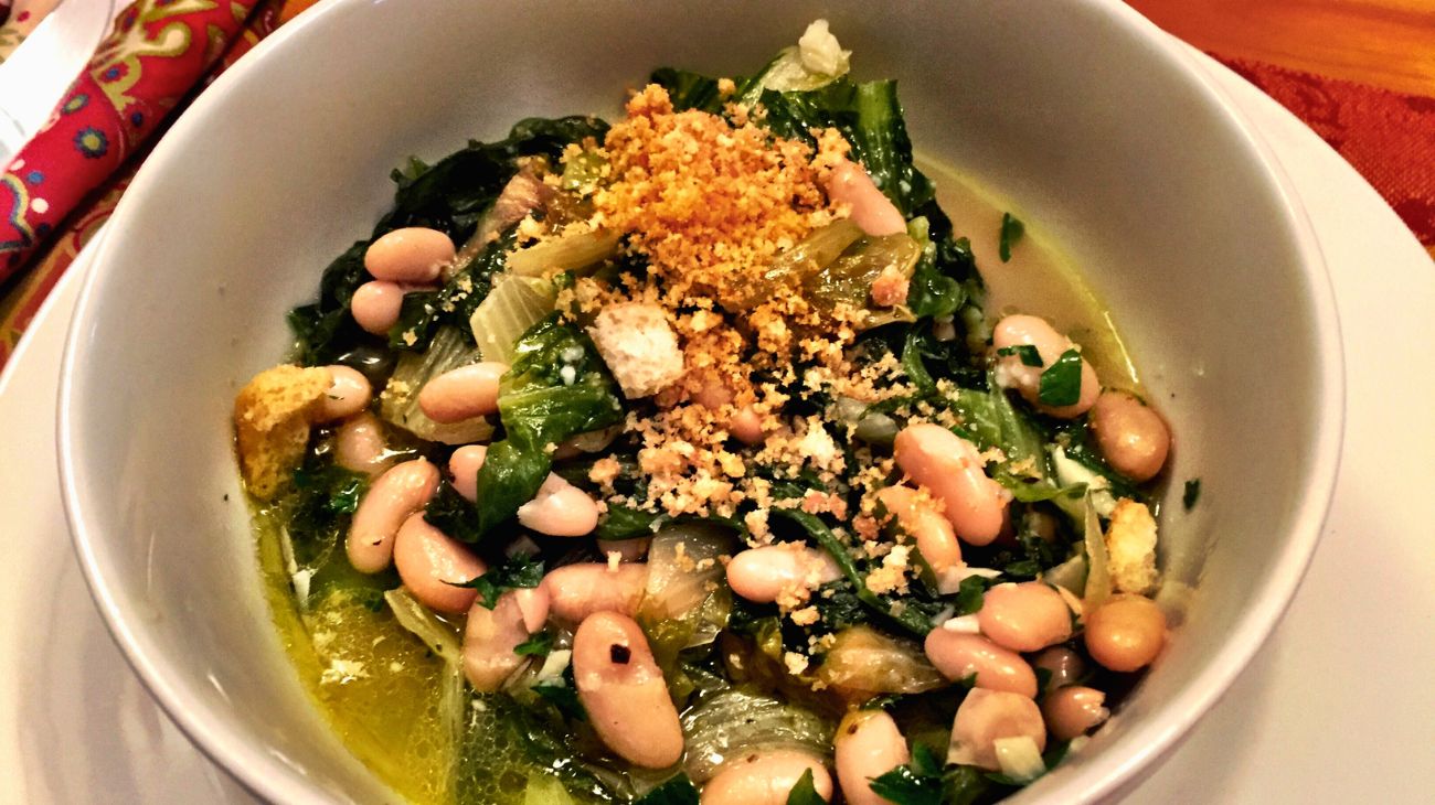 Zuppa bietole e fagioli