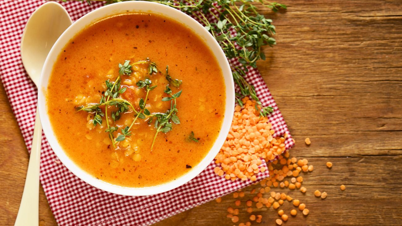 Zuppa di lenticchie rosse