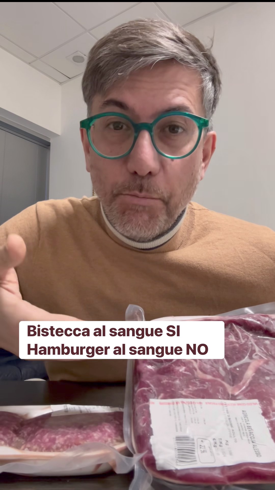 Daniele Paci ha spiegato perché la bistecca al sangue è 'sicura', mentre l'hamburger va cotto a puntino