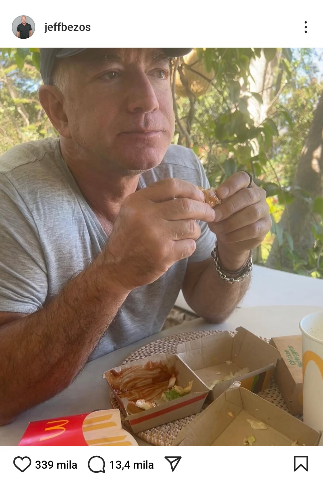 Jeff Bezos in una rara foto privata