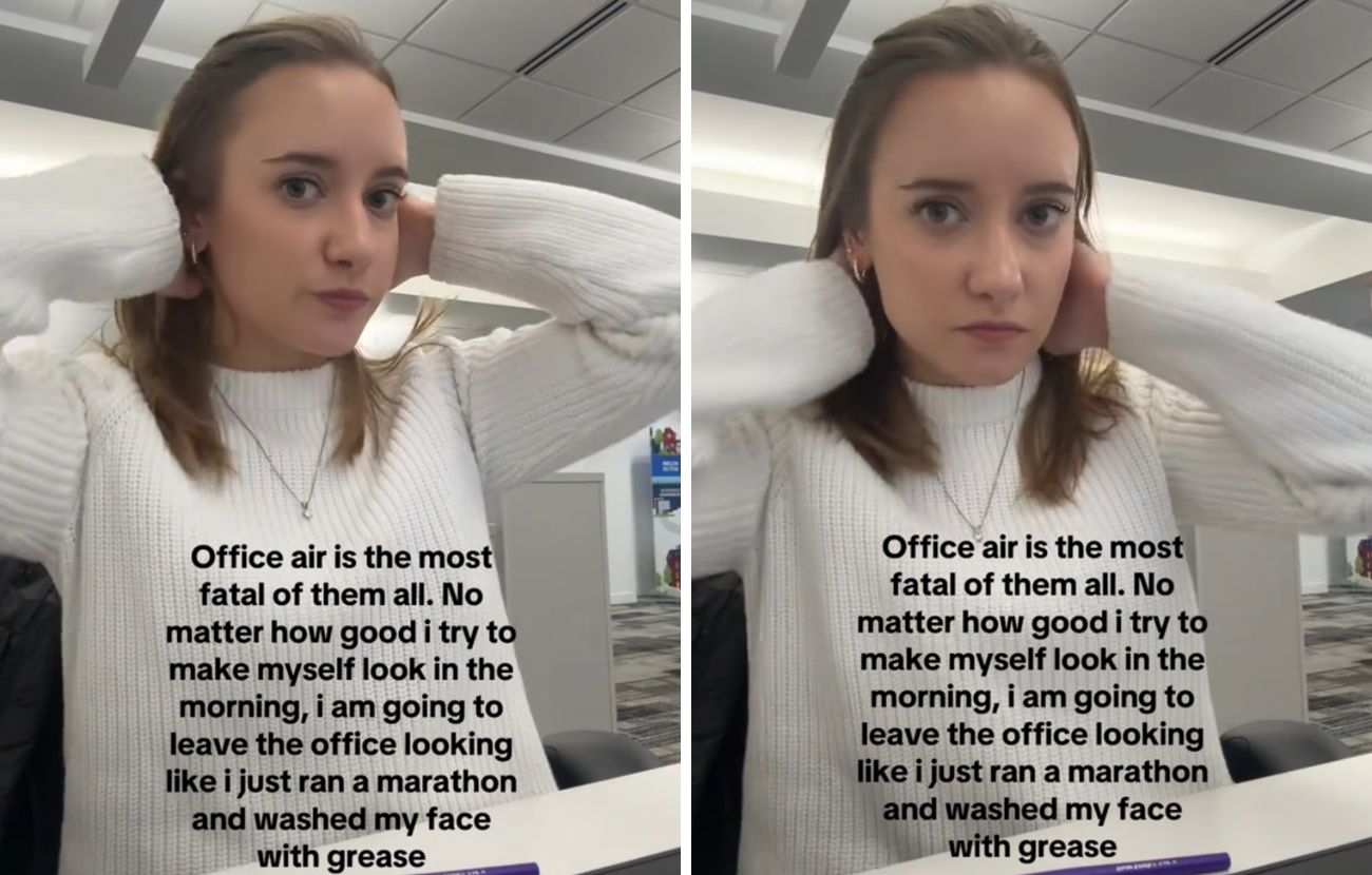 Una donna ha parlato di come "l'aria d'ufficio" contribuisca a peggiorare l'aspetto esteriore dei lavoratori