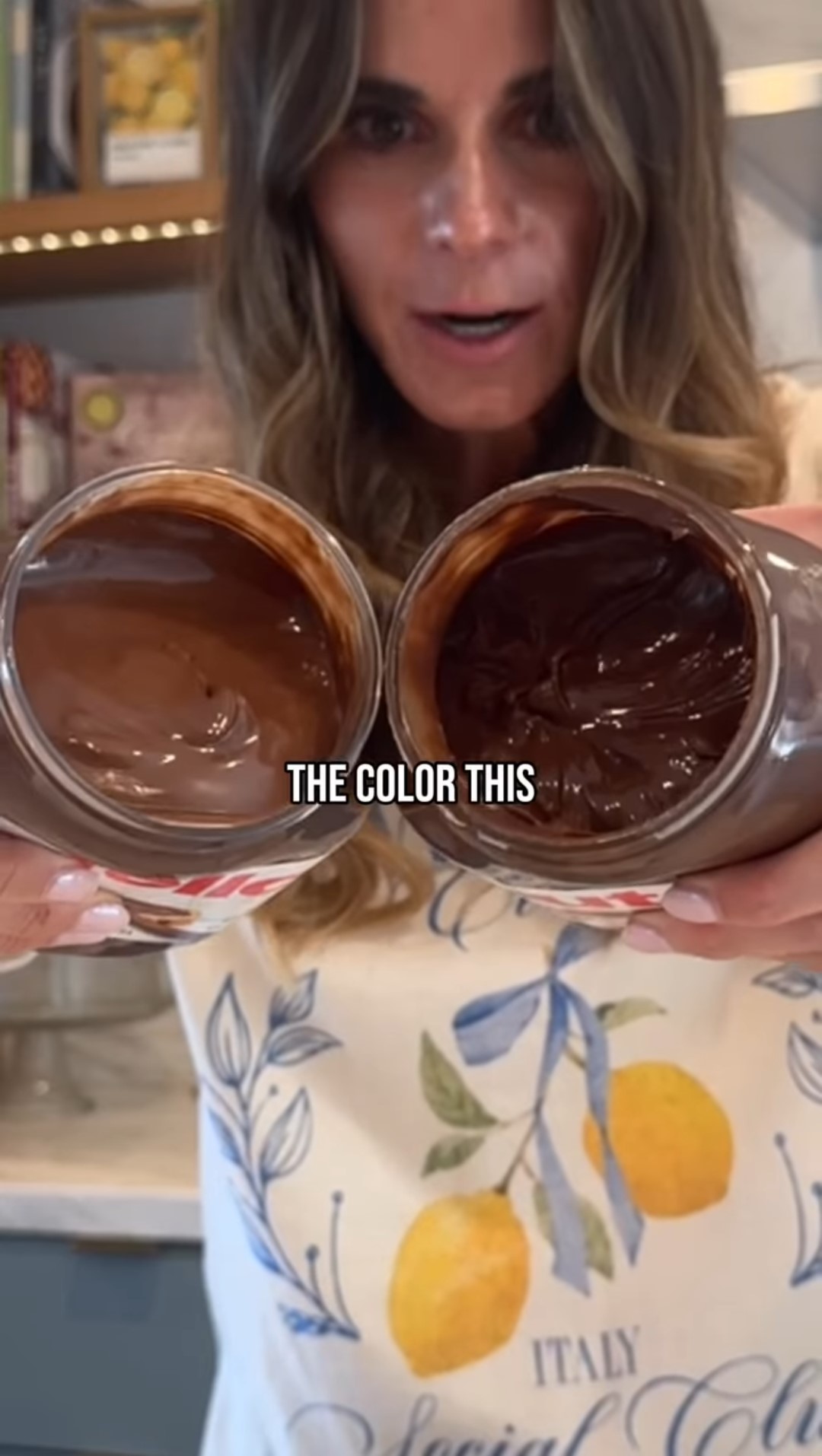 La differenza visiva tra Nutella americana e italiana.