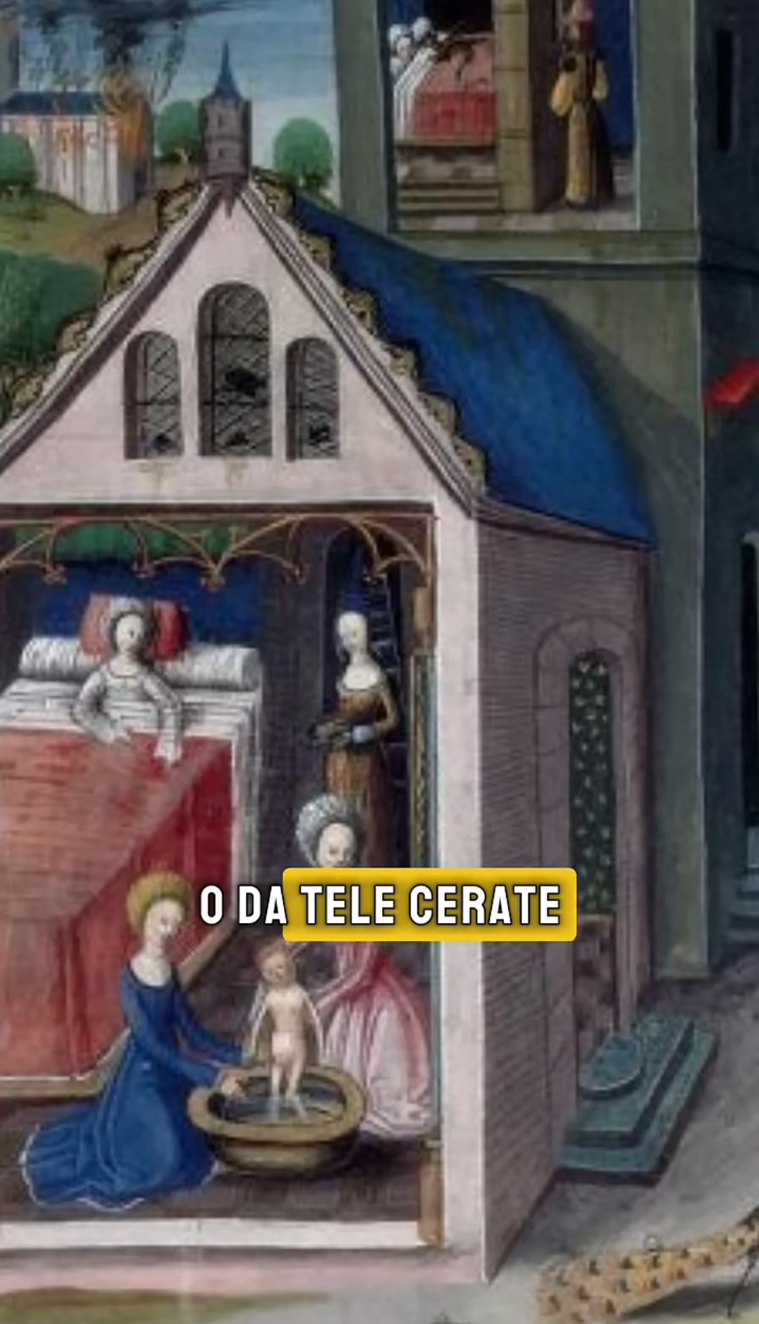 Come fa notare la docente mostrando un dipinto del Medioevo, le finestre erano piccole e piuttosto diverse da quelle a cui siamo abituati da diversi decenni a questa parte.