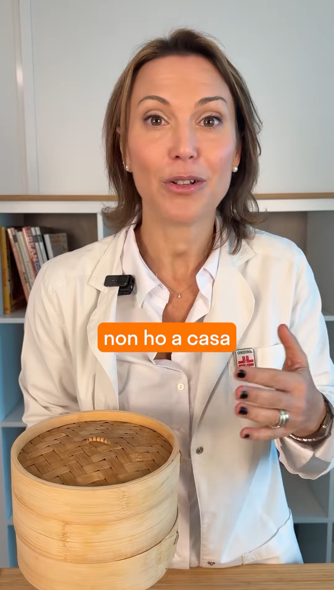 La dottoressa Daniela Biserni non ha una friggitrice ad aria in casa, preferendo la vaporiera in bambù