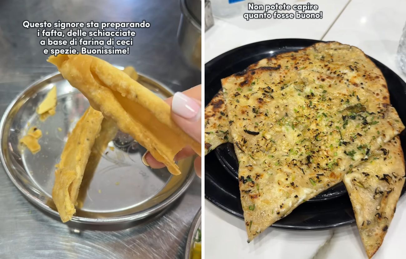 Chiara Asmr, vegetariana, ha provato alcune delizie della cucina indiana.