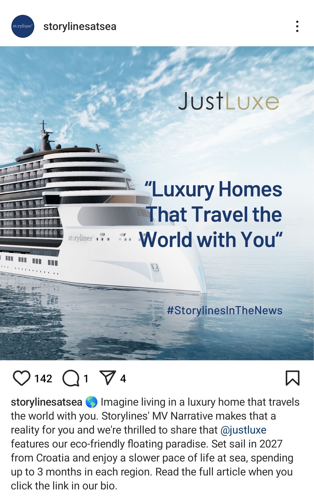 La compagnia sta sponsorizzando sui social la possibilità di vivere a bordo di una nave da crociera, ma i suoi servizi sono solo per milionari (nel vero senso della parola).