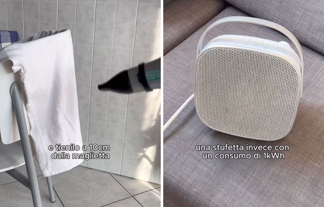 Asciugare i panni sul termosifone ha diverse conseguenze negative: meglio usare il phon o la stufetta.