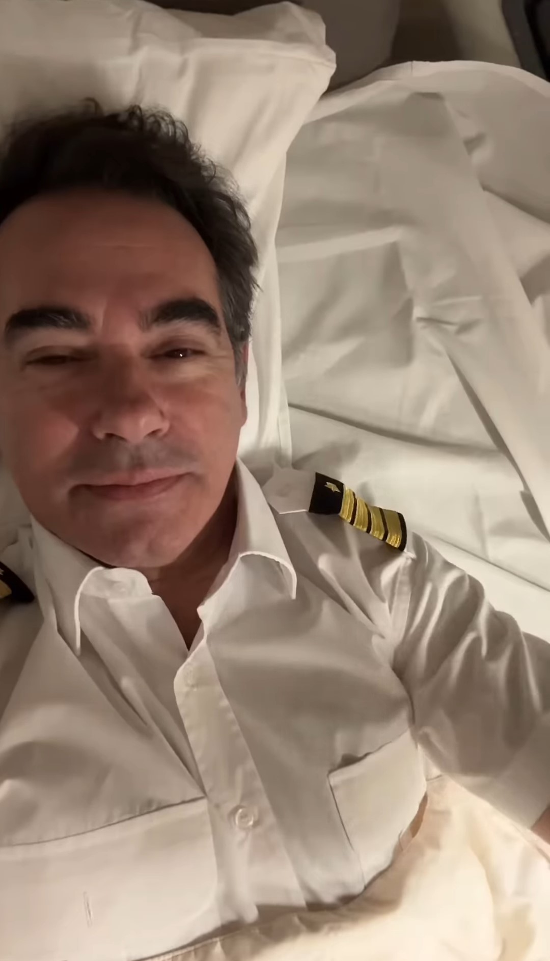 Il pilota durante le 2 ore e 30 minuti di riposo che gli spettano