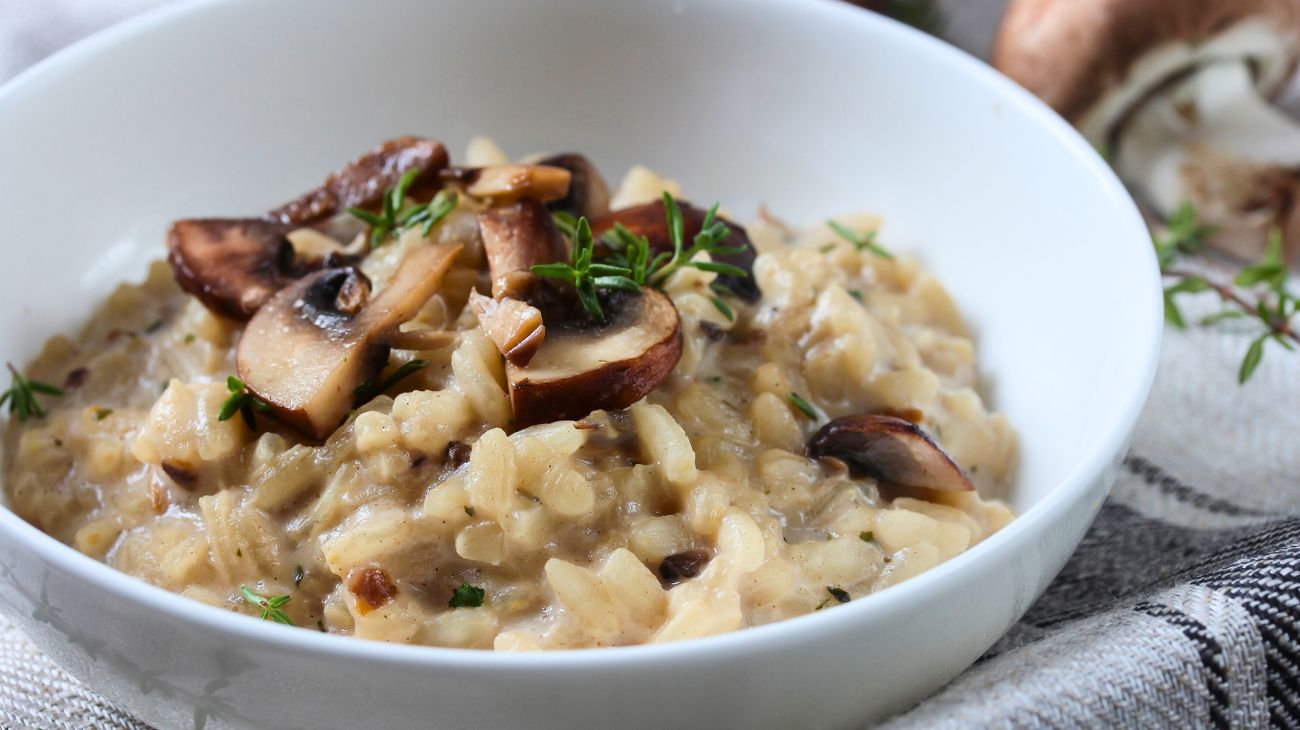 Risotto salsiccia e funghi