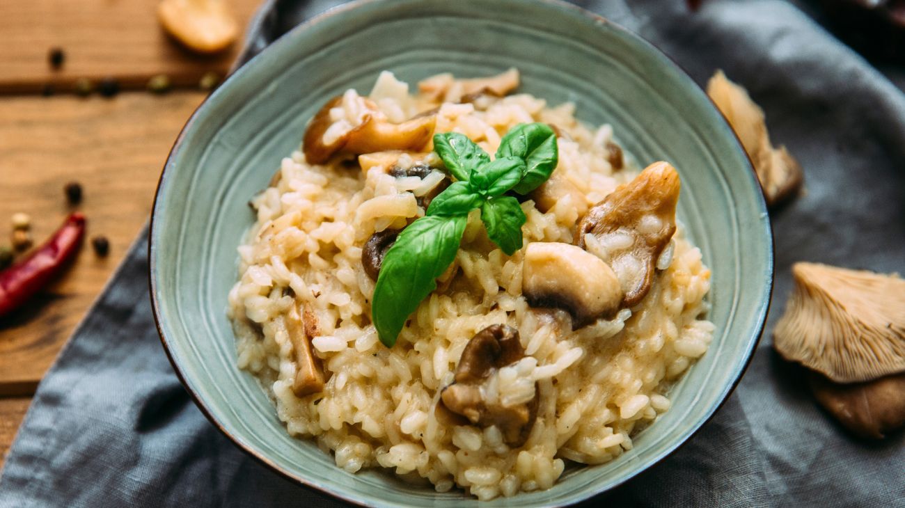 Risotto salsiccia e funghi