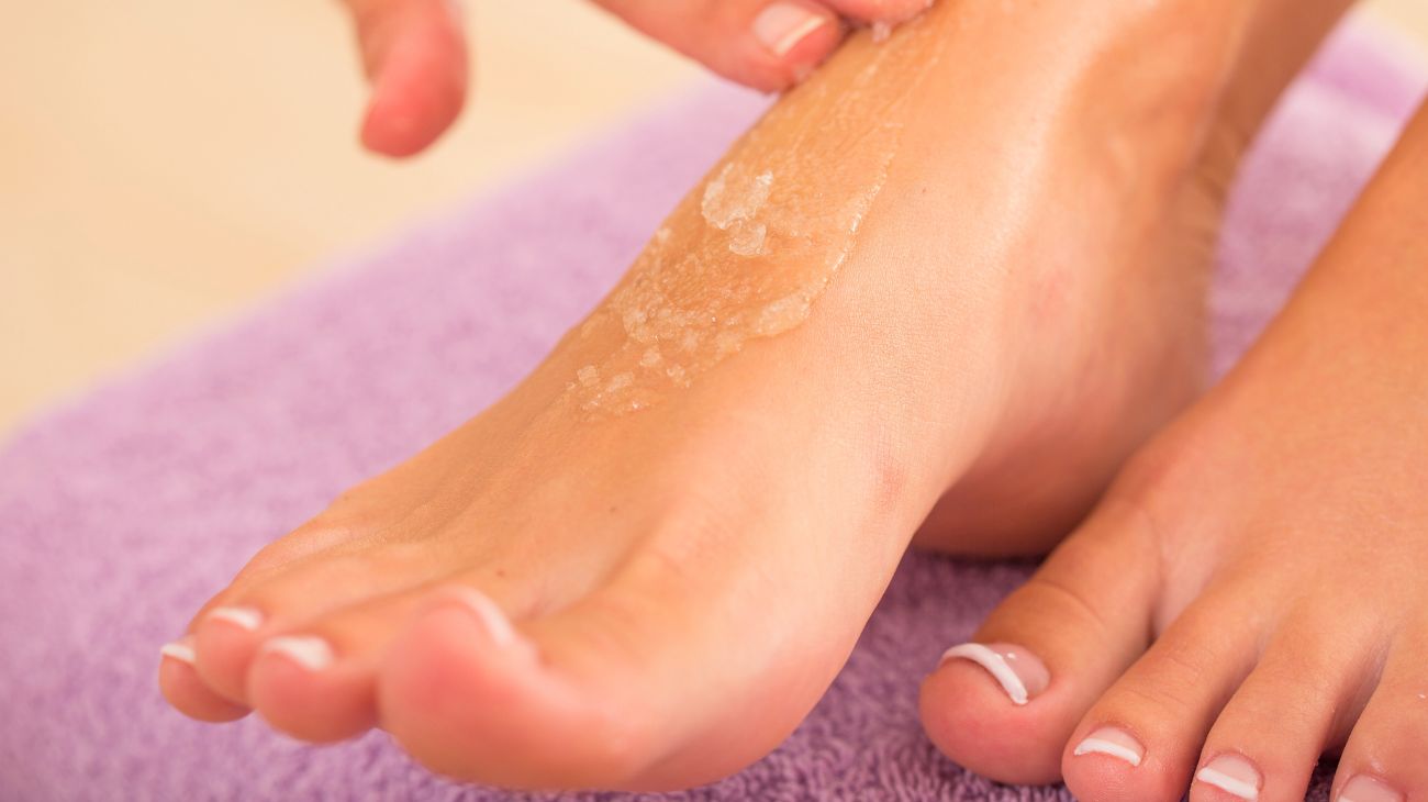 scrub piedi fai da te