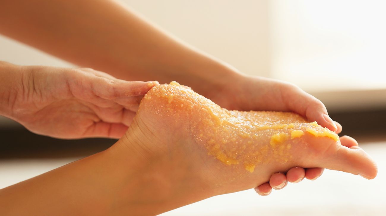 scrub piedi fai da te