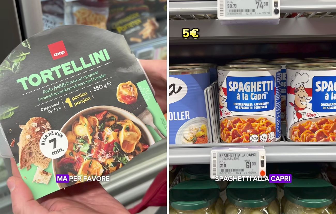 Nel supermercato più a nord del mondo si trovano anche piatti italiani riadattati al gusto dei norvegesi.