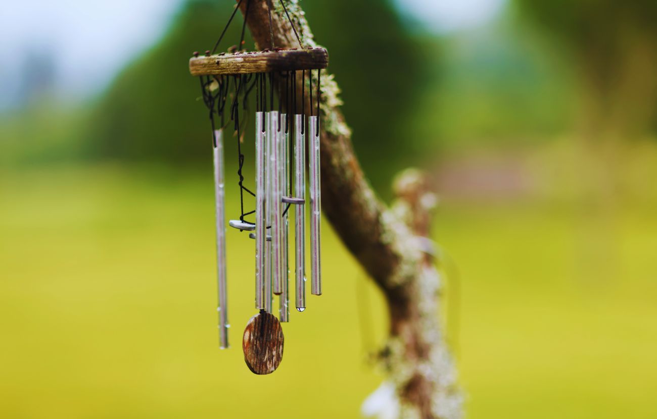 L'hobby del vicino di casa è collezionare sonagli a vento, che ha posizionato nell'ampio ingresso di casa. Il rumore, specialmente nelle notti ventose, è incredibilmente fastidioso.