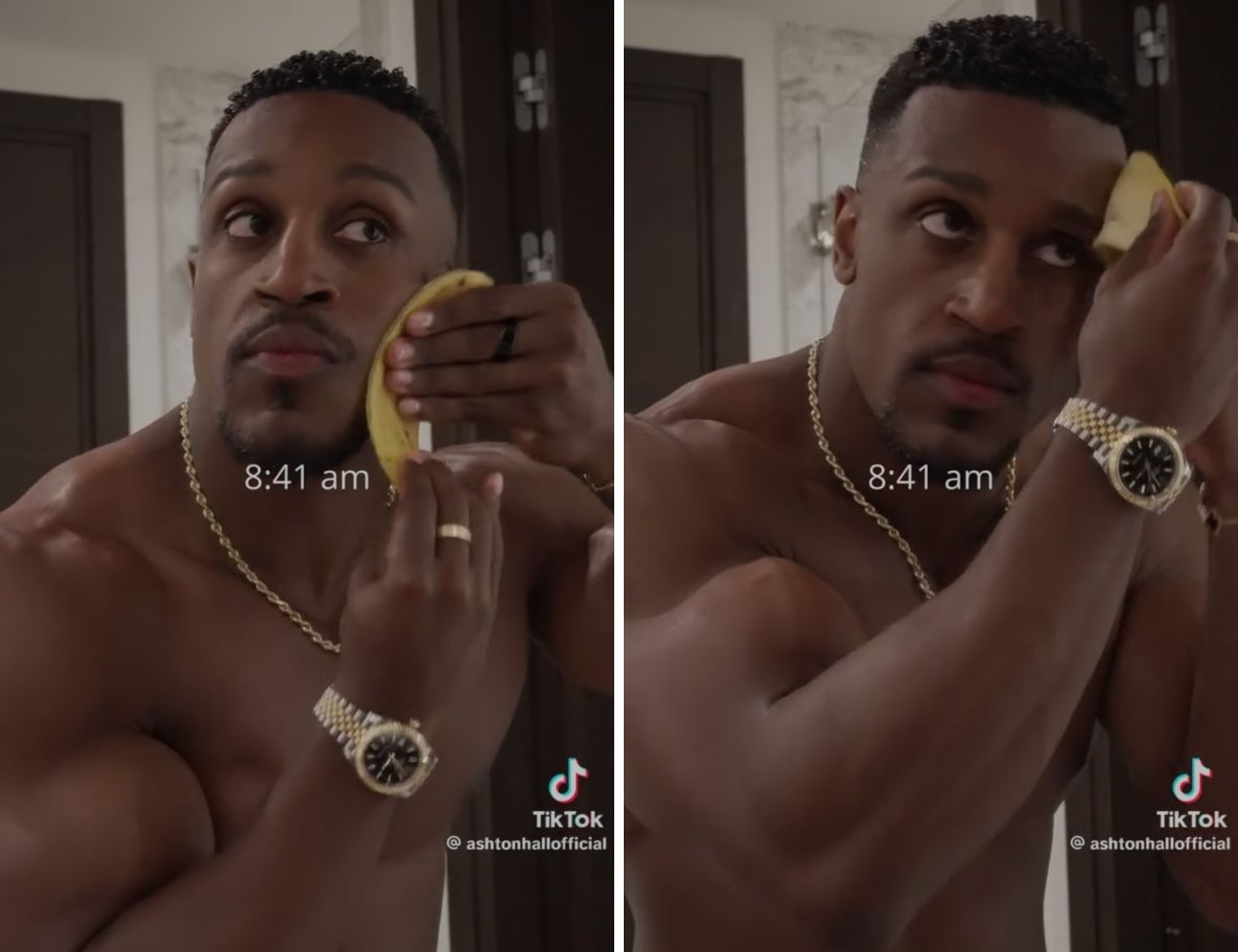 L'ossessione di strofinare le bucce di banana sul viso è iniziata dopo che questo video è andato estremamente virale negli USA e nel mondo.