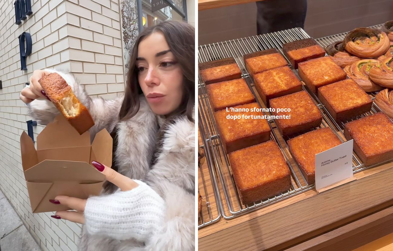 Il dolce virale a Londra: un toast con burro, zucchero e altri ingredienti.