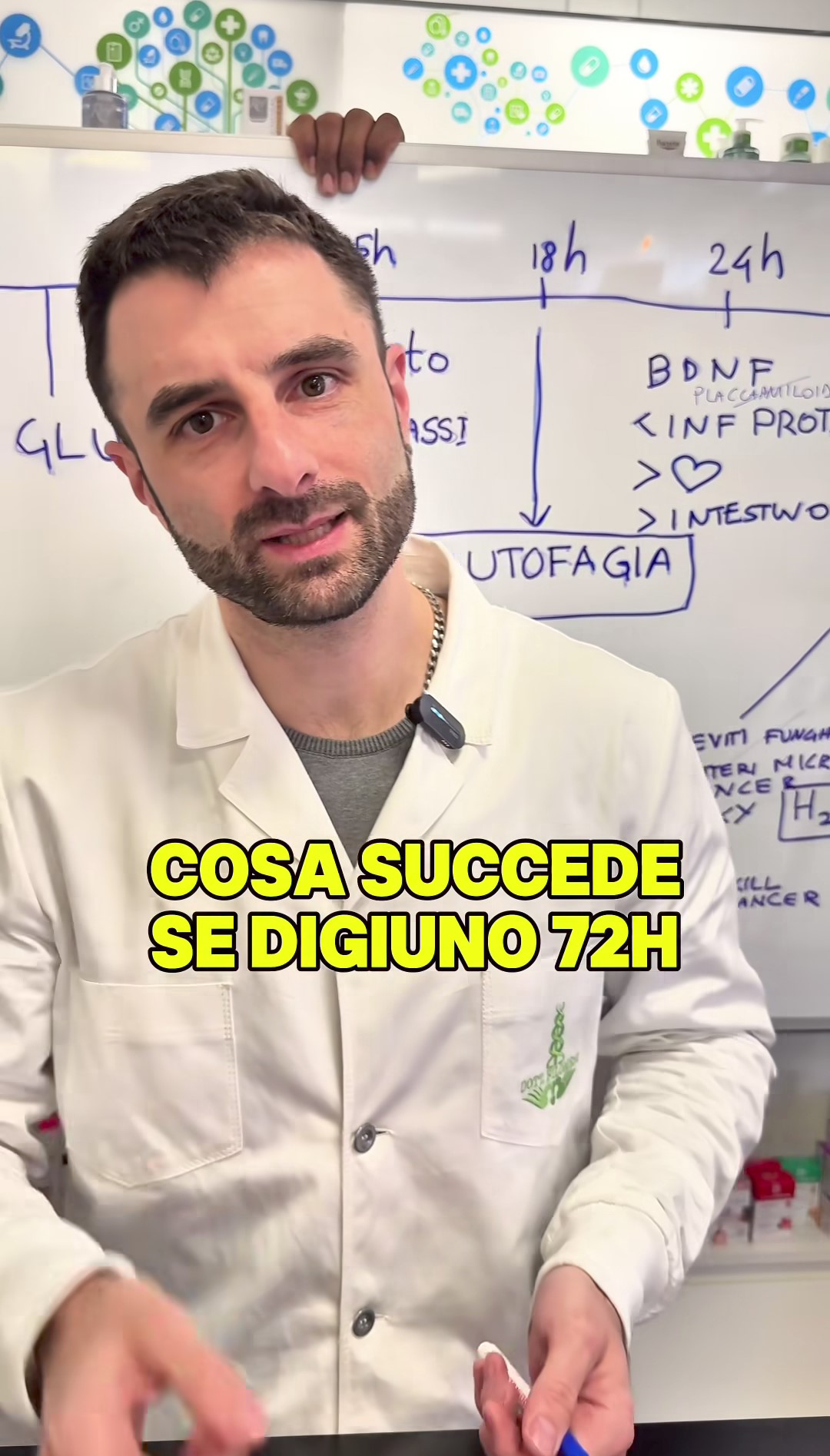 Il dottor Filomeni ha spiegato cosa succede se si digiuna per 72 ore
