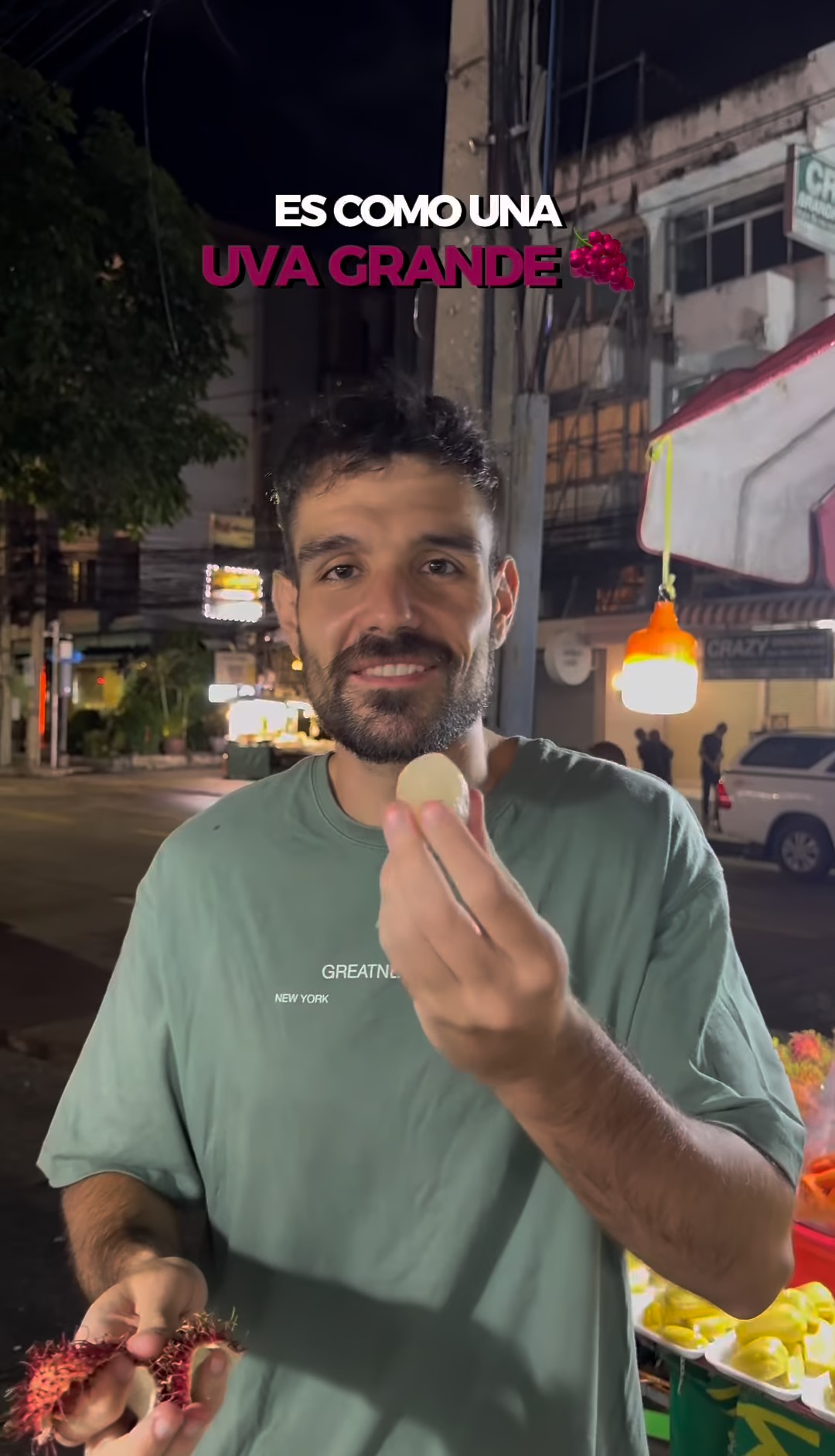 Il Rambutan è risultato essere il frutto preferito dell'autore del video tra quelli provati in Thailandia. 