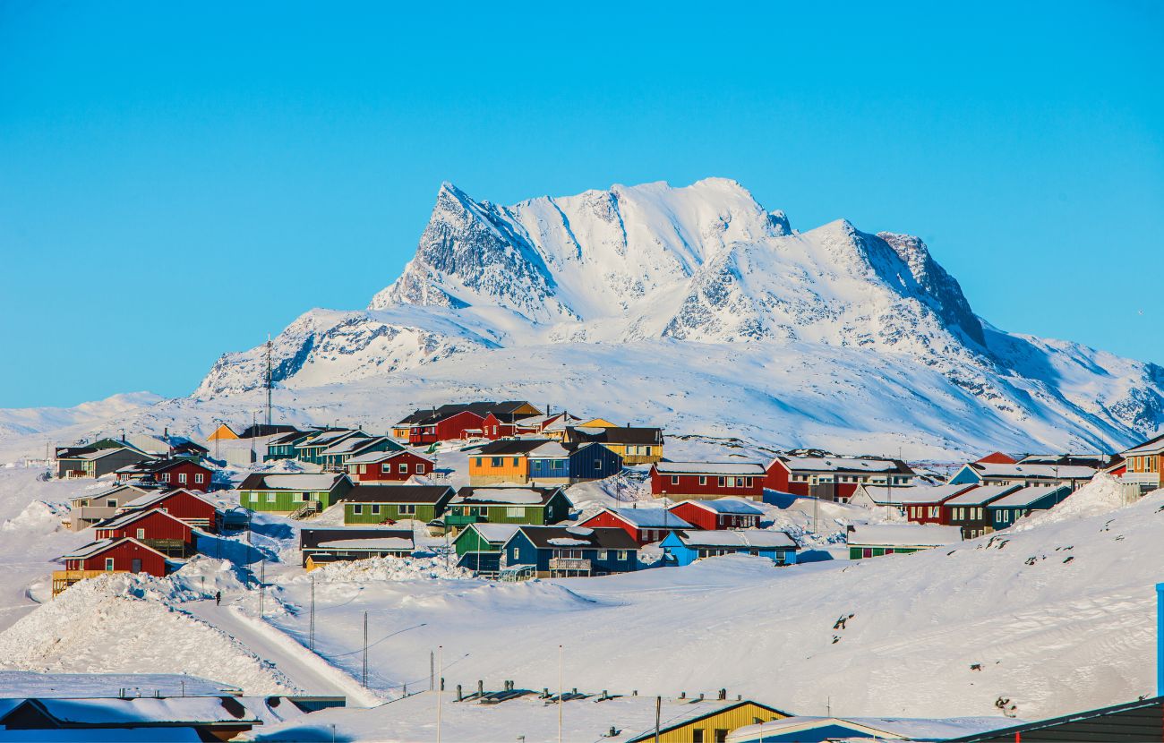 Un villaggio della Groenlandia