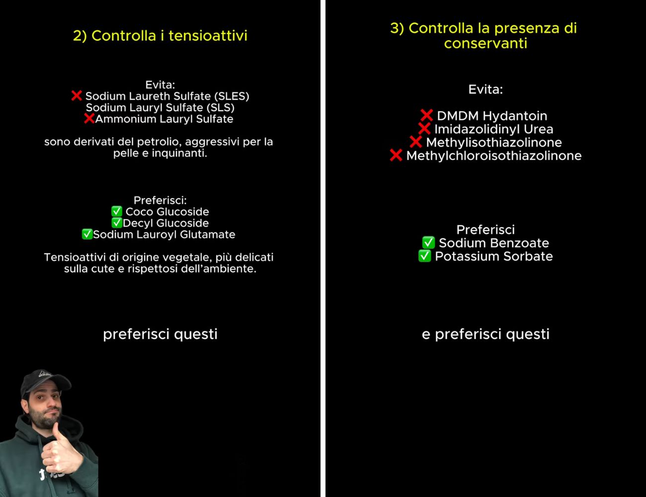I conservanti e i siliconi da shampoo da evitare secondo l'esperto