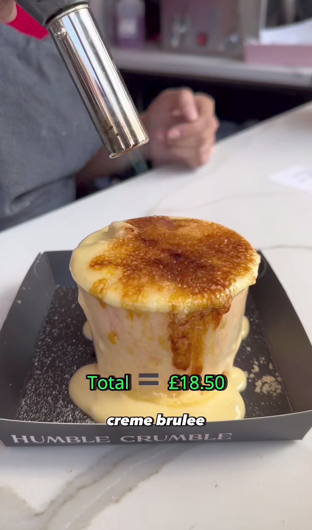 Questo il dolce ordinato al Borough Market di Londra.