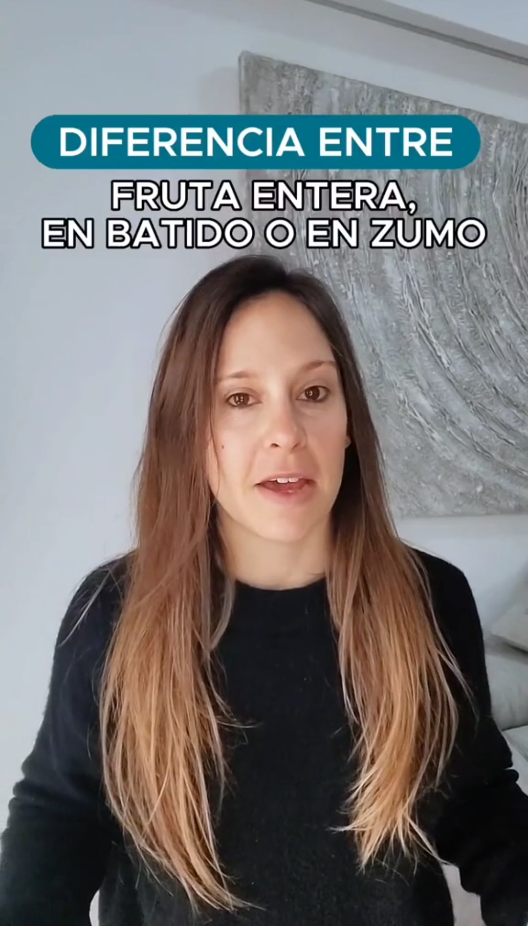 Andrea Juan, nutrizionista spagnola, ha spiegato la differenza tra frutta intera e frullata.