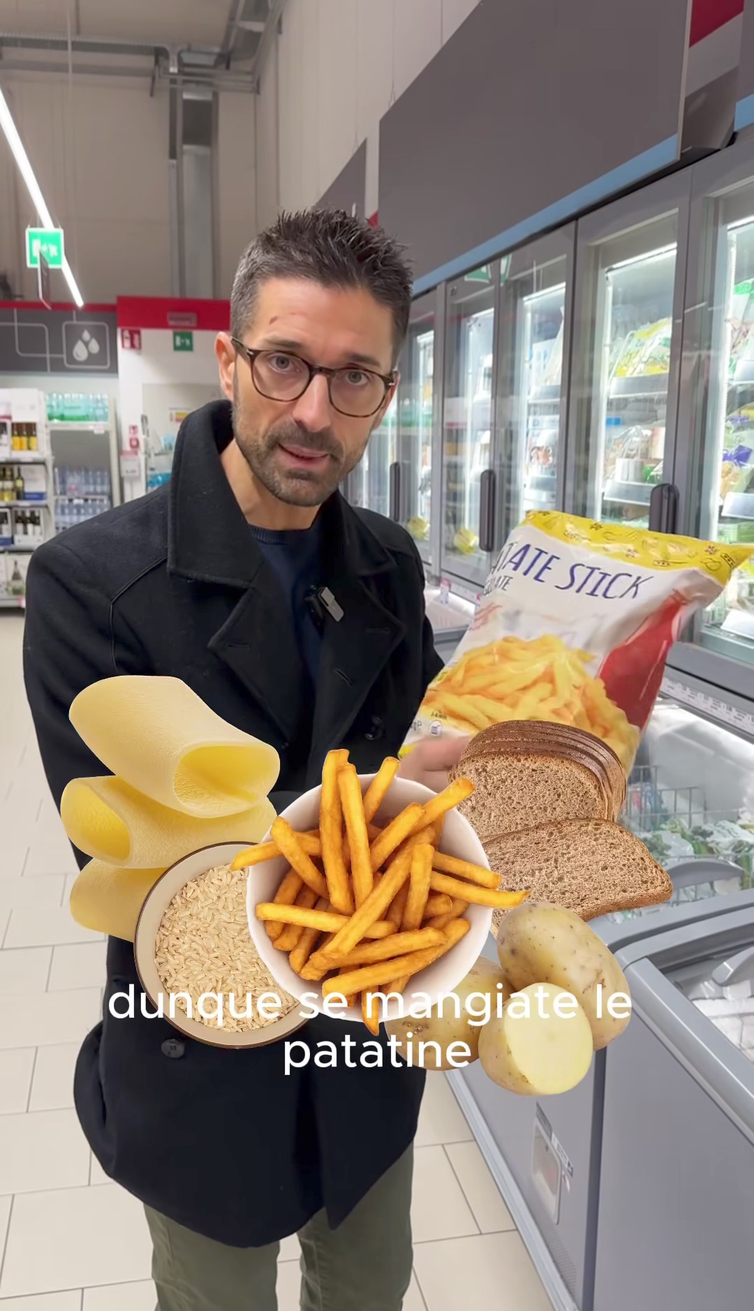 Il nutrizionista ha sconsigliato di abbinare le patatine con altre fonti di carboidrati come pane, pasta o riso.