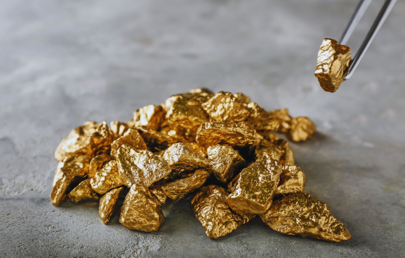 Delle pepite di oro puro