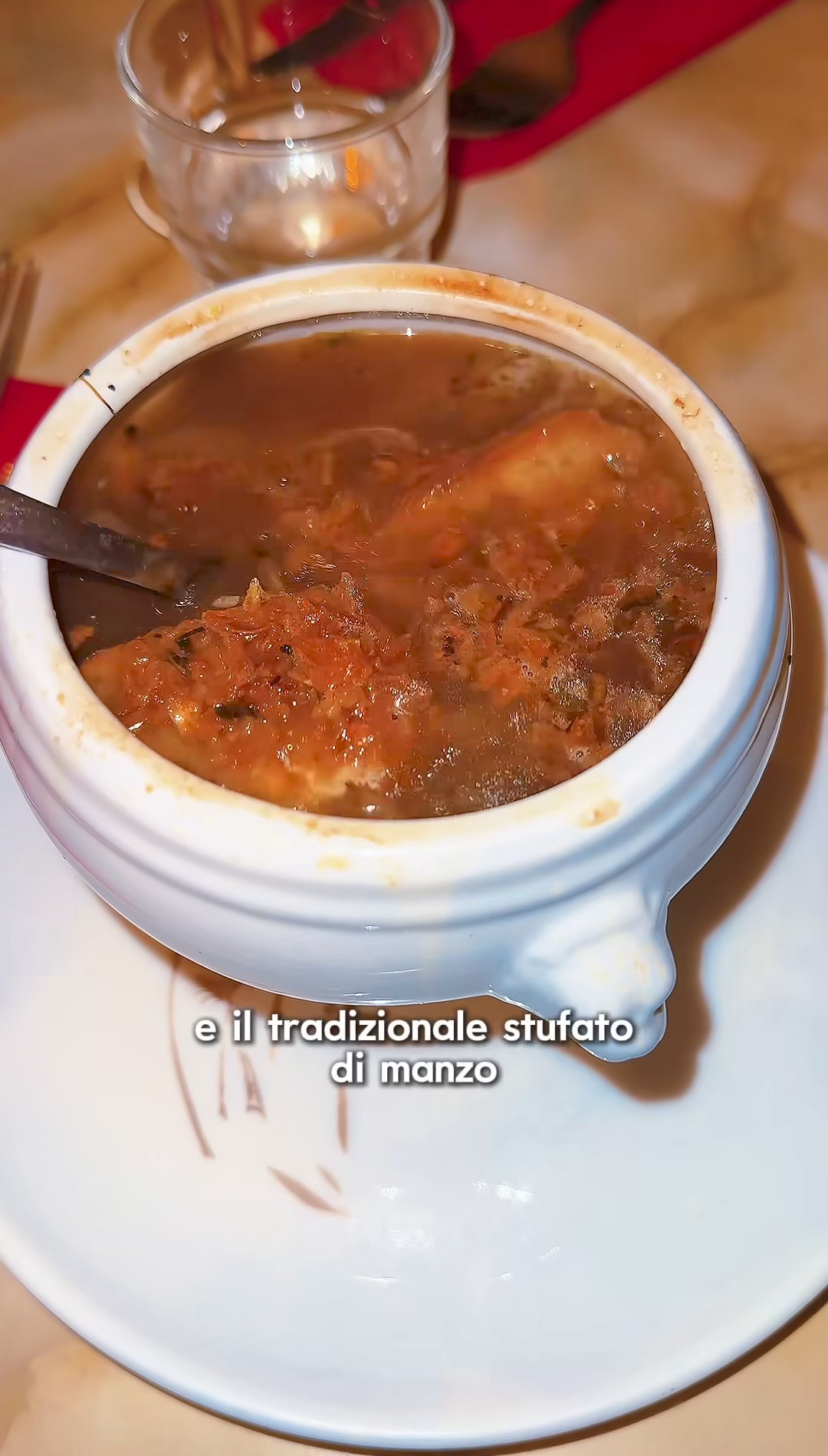 Uno dei piatti tradizionali francesi ordinati da Alessia Rizzitelli.