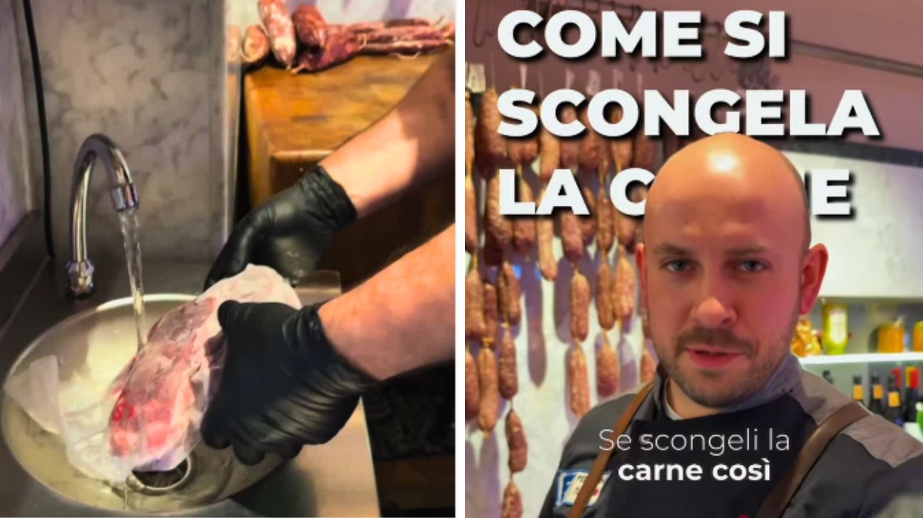 scongelare la carne
