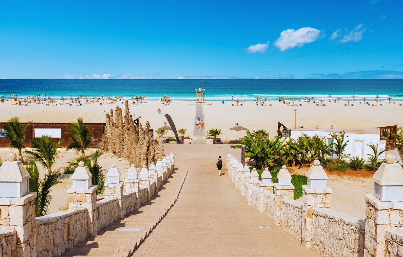 Chaves Beach a Boavista, Capo Verde.