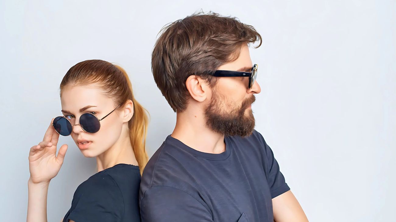 Occhiali da sole, dettaglio narcisista