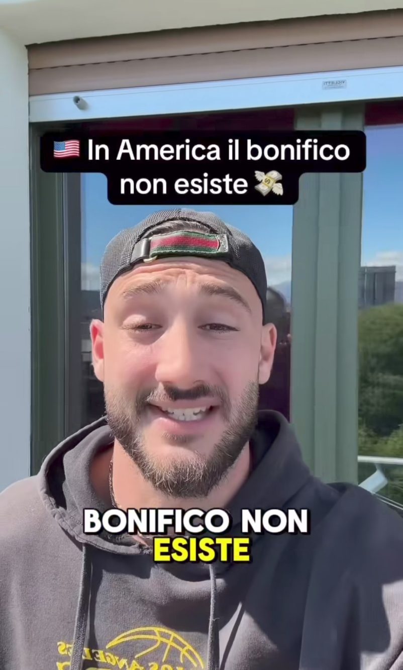Il bonifico come lo intendiamo noi non esiste negli Stati Uniti.