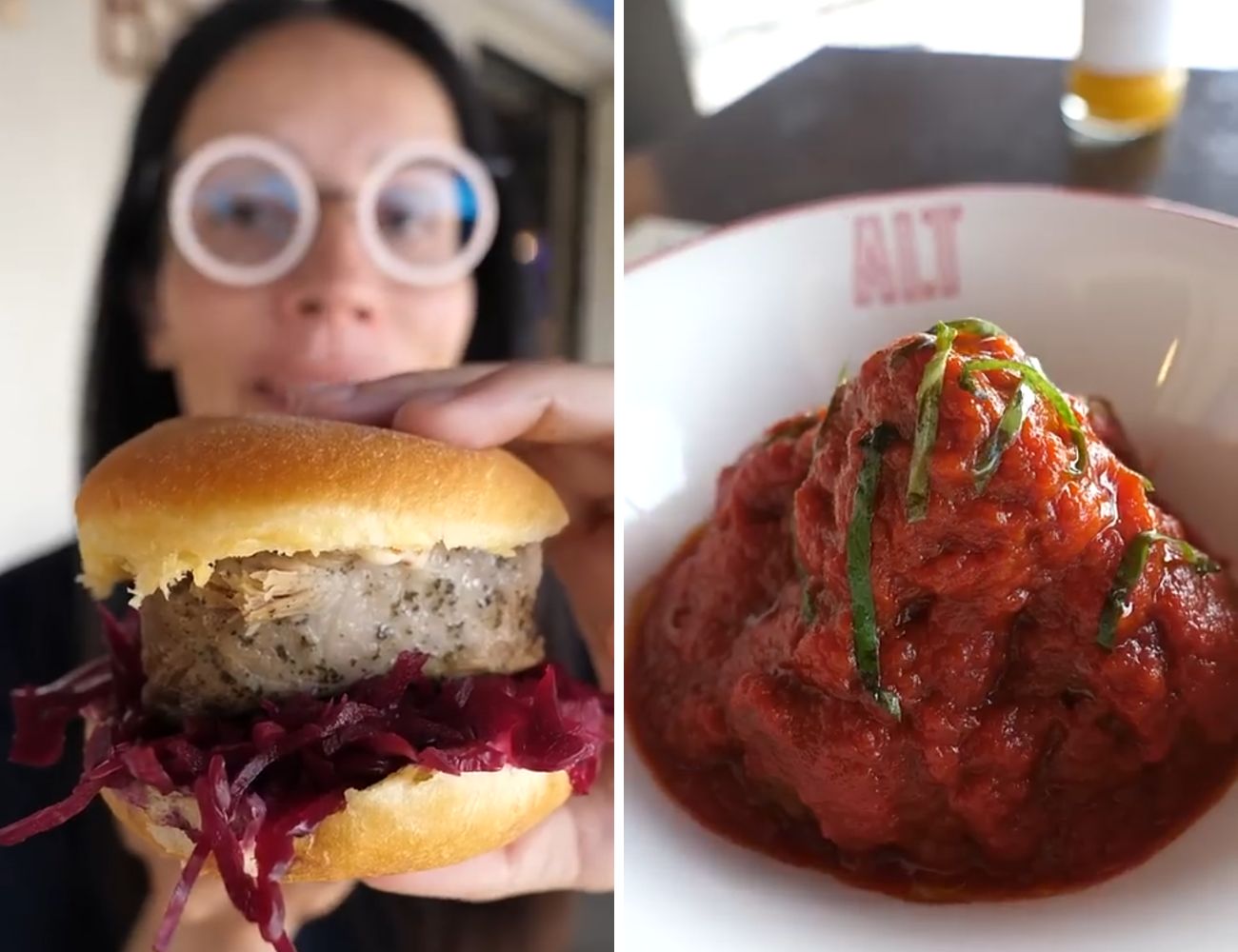 Le 'star' salate dell'Autogrill a 3 stelle Michelin di Niko Romito: il panino con maiale e le polpette al sugo.