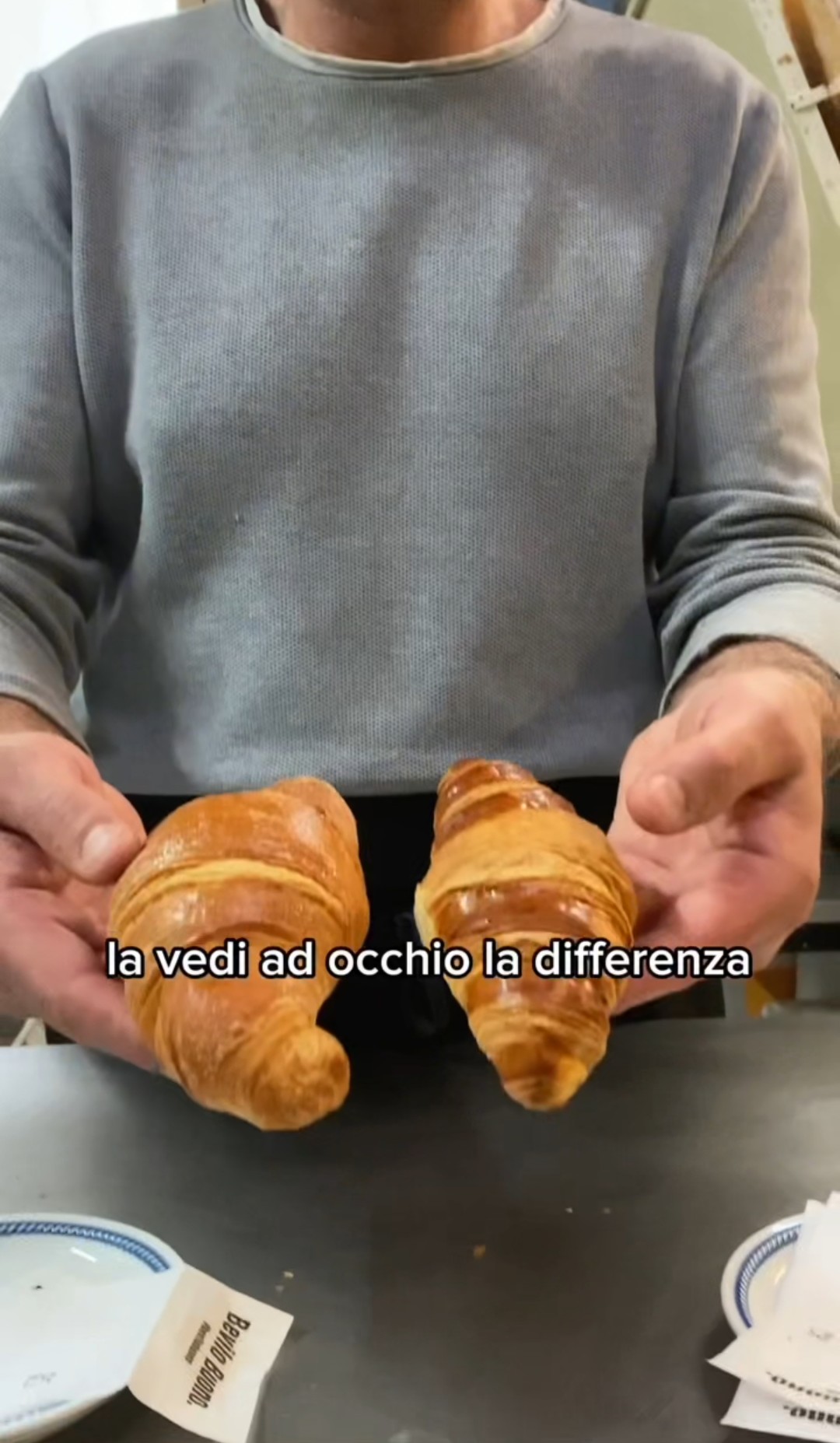 Il test visivo è importante: se le brioche sono tutte uguali e hanno tutte la stessa forma, al 99% sono surgelate.