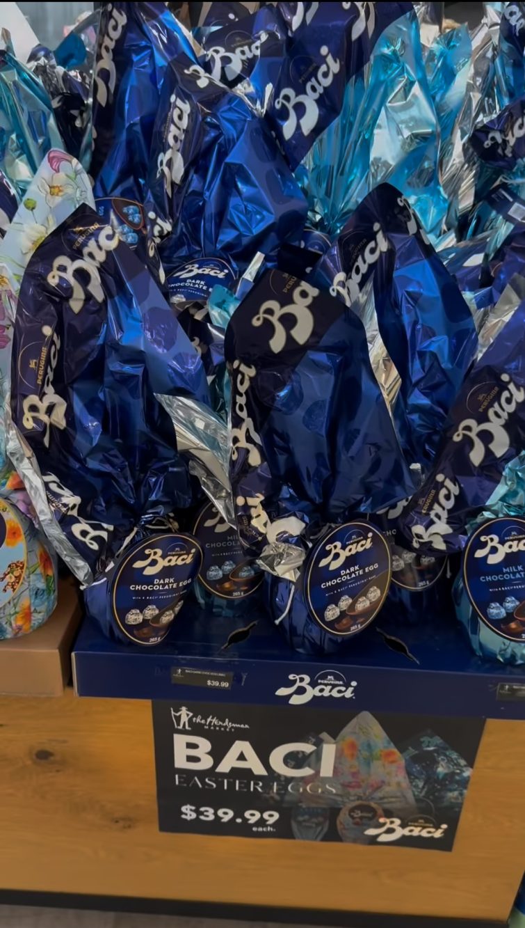 L'uovo di Pasqua della Baci Perugina costa 40 dollari australiani, circa 22€.