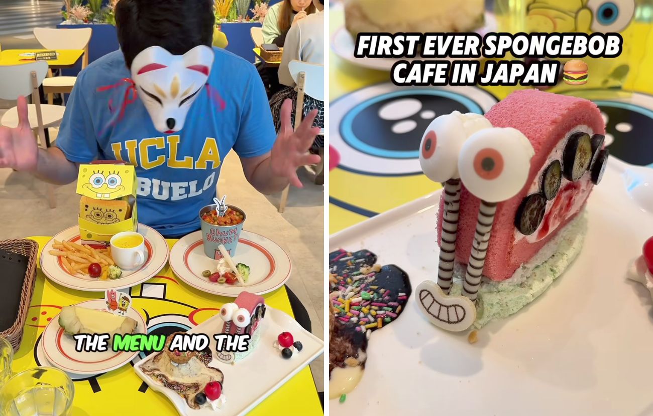 A sinistra il menù completo, a destra il dettaglio della fetta di torta da 12€.