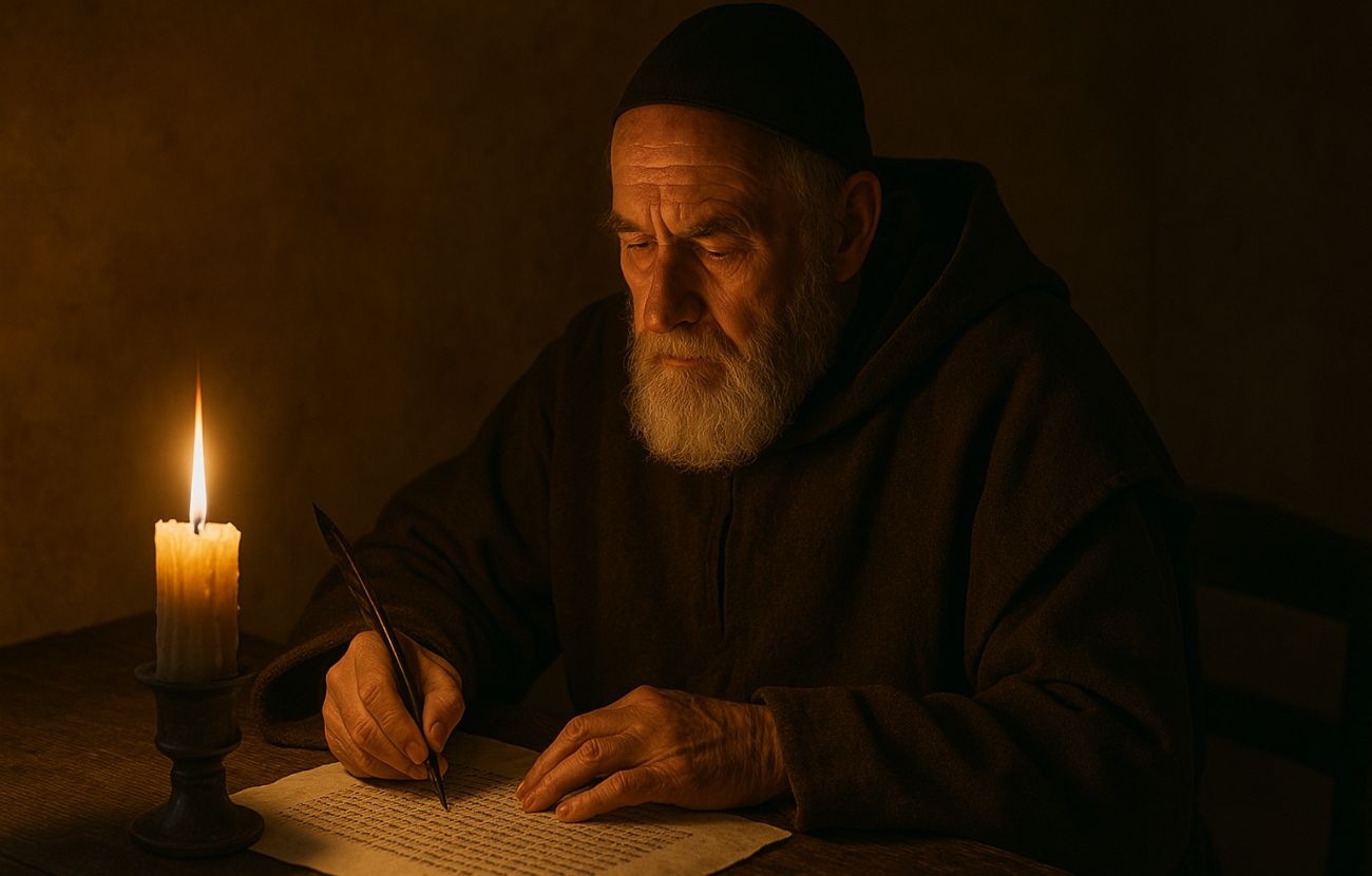 Nel Medioevo, le persone sfruttavano la notte per lavorare. I religiosi, ad esempio, studiavano o scrivevano.