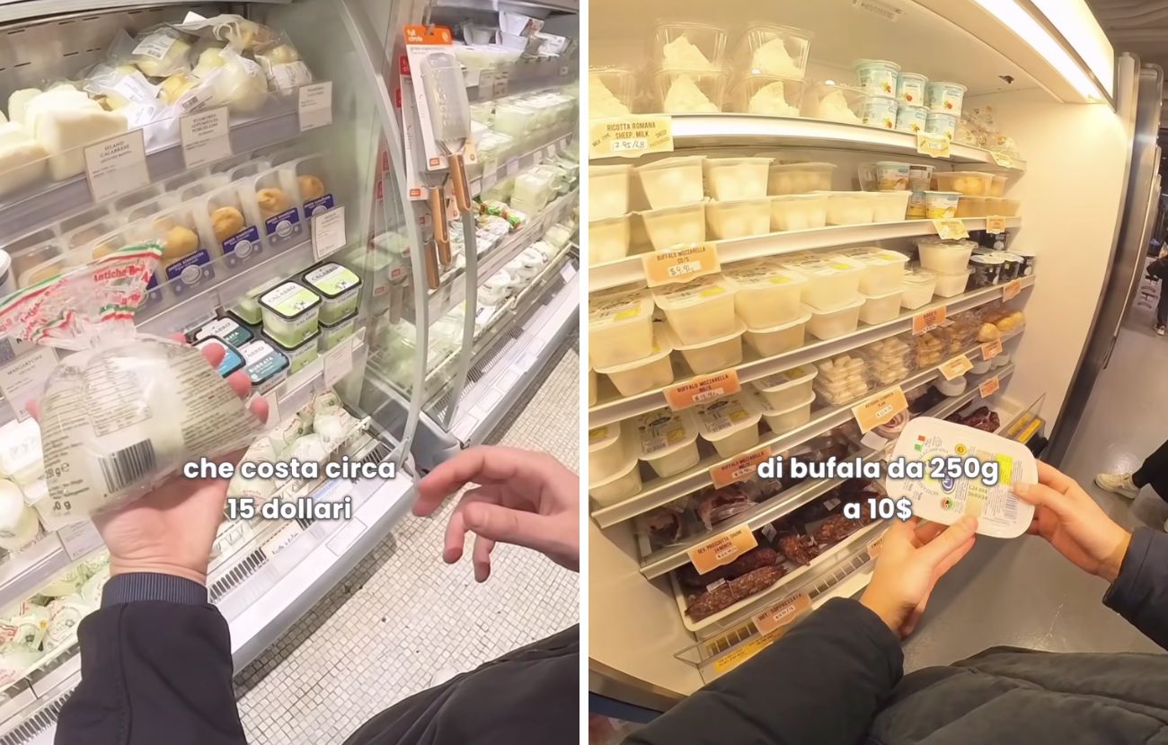 250 grammi di mozzarella di bufala a New York costano dai 10 ai 15 dollari.