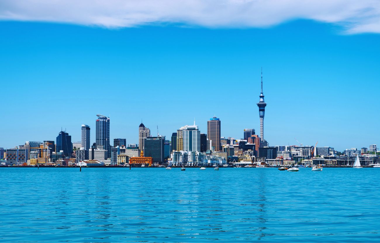 Auckland, una delle città principali della Nuova Zelanda.