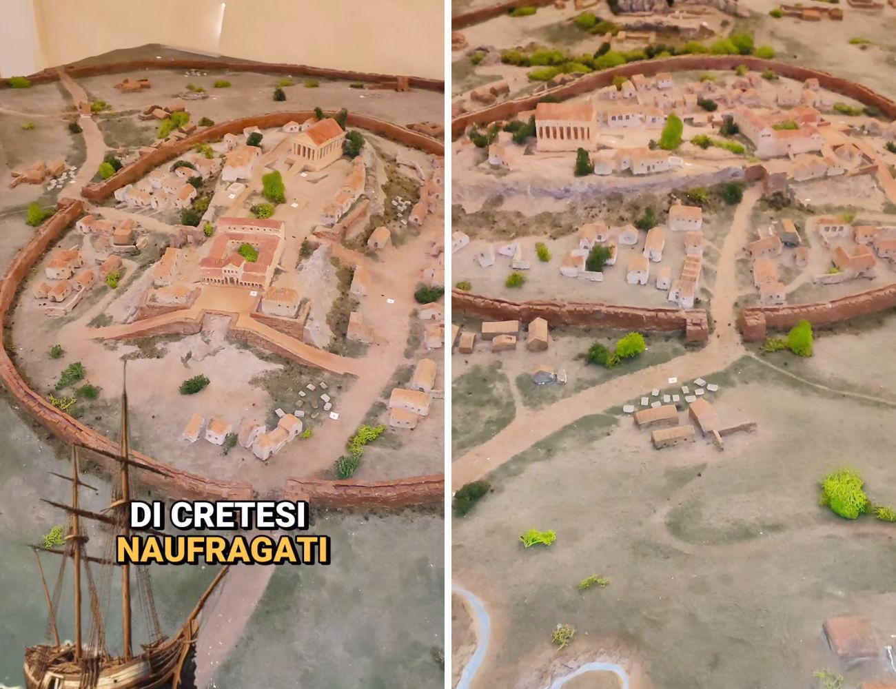 Una ricostruzione di Oria Antica (ai tempi della fondazione).